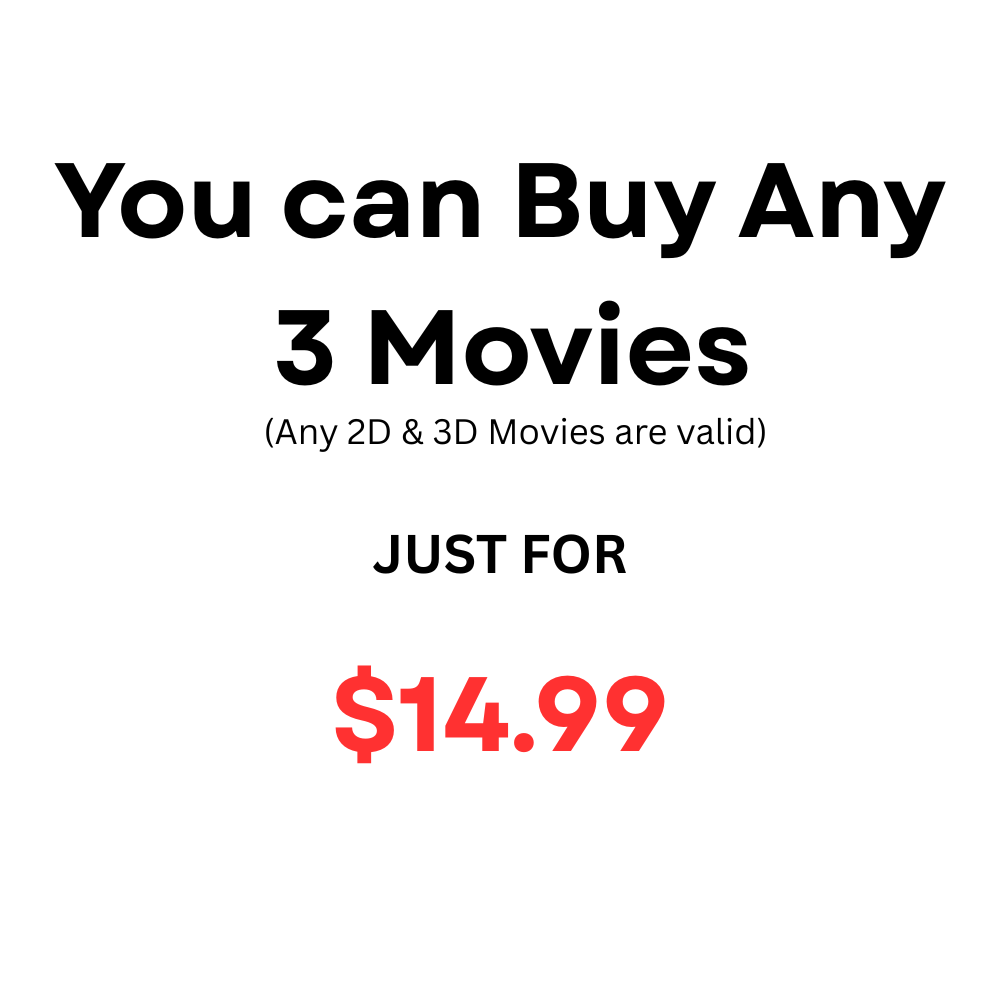 Buy Any 3 Movies for sale (Any DVD, 2D & 3D Blu ray)